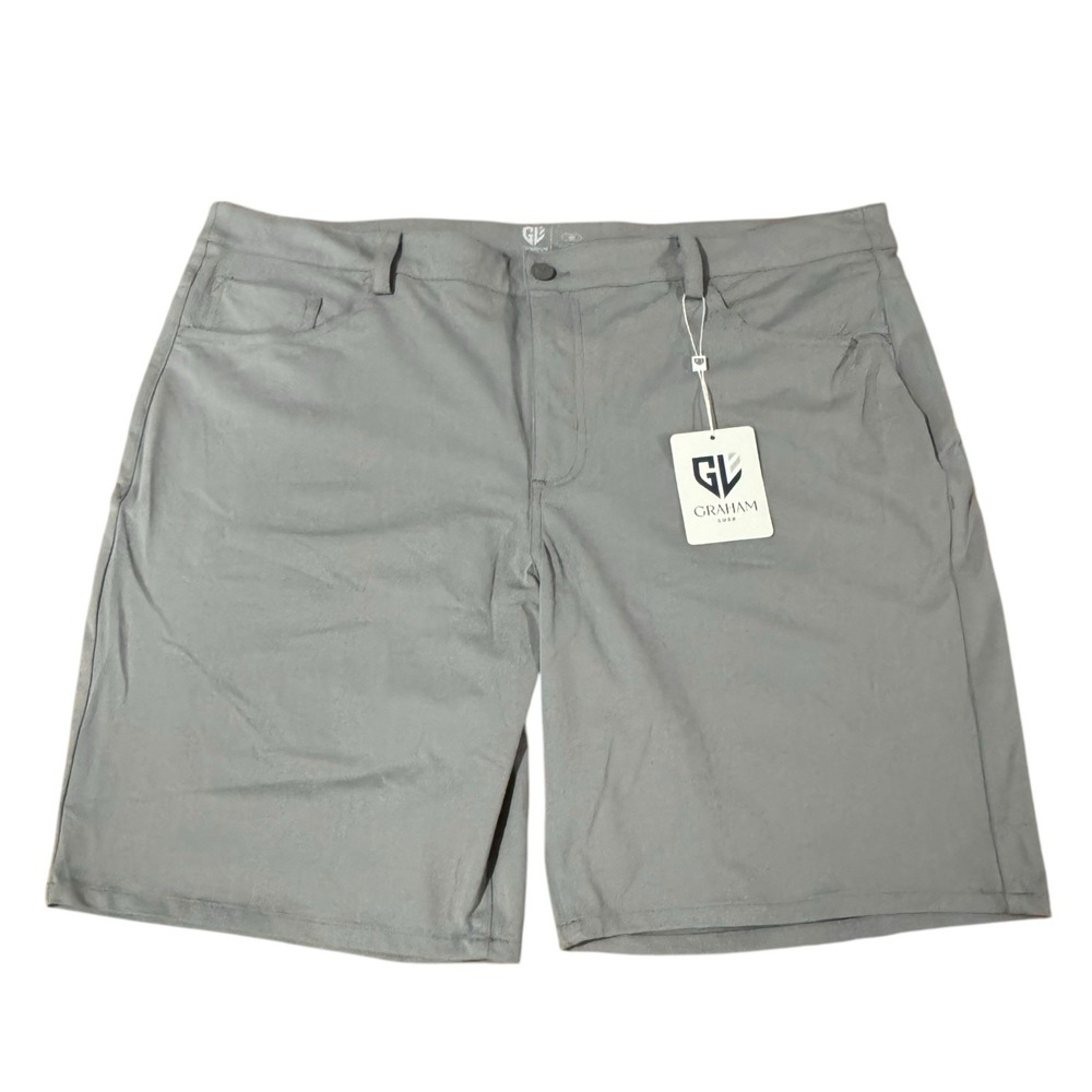 NWT Graham Luxe Cooper Shorts Dark Grey‎ Men's Size 40 Inseam 9"